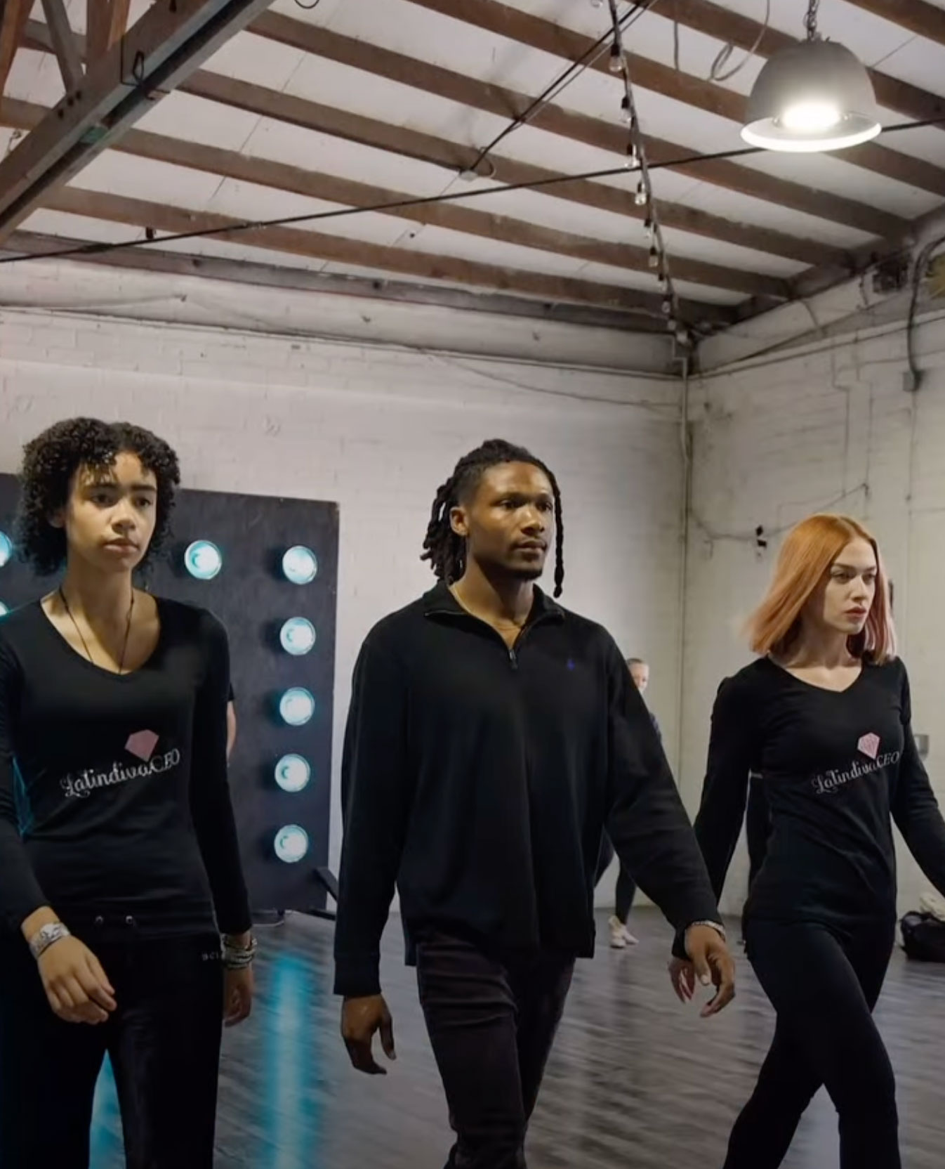 Models being coached