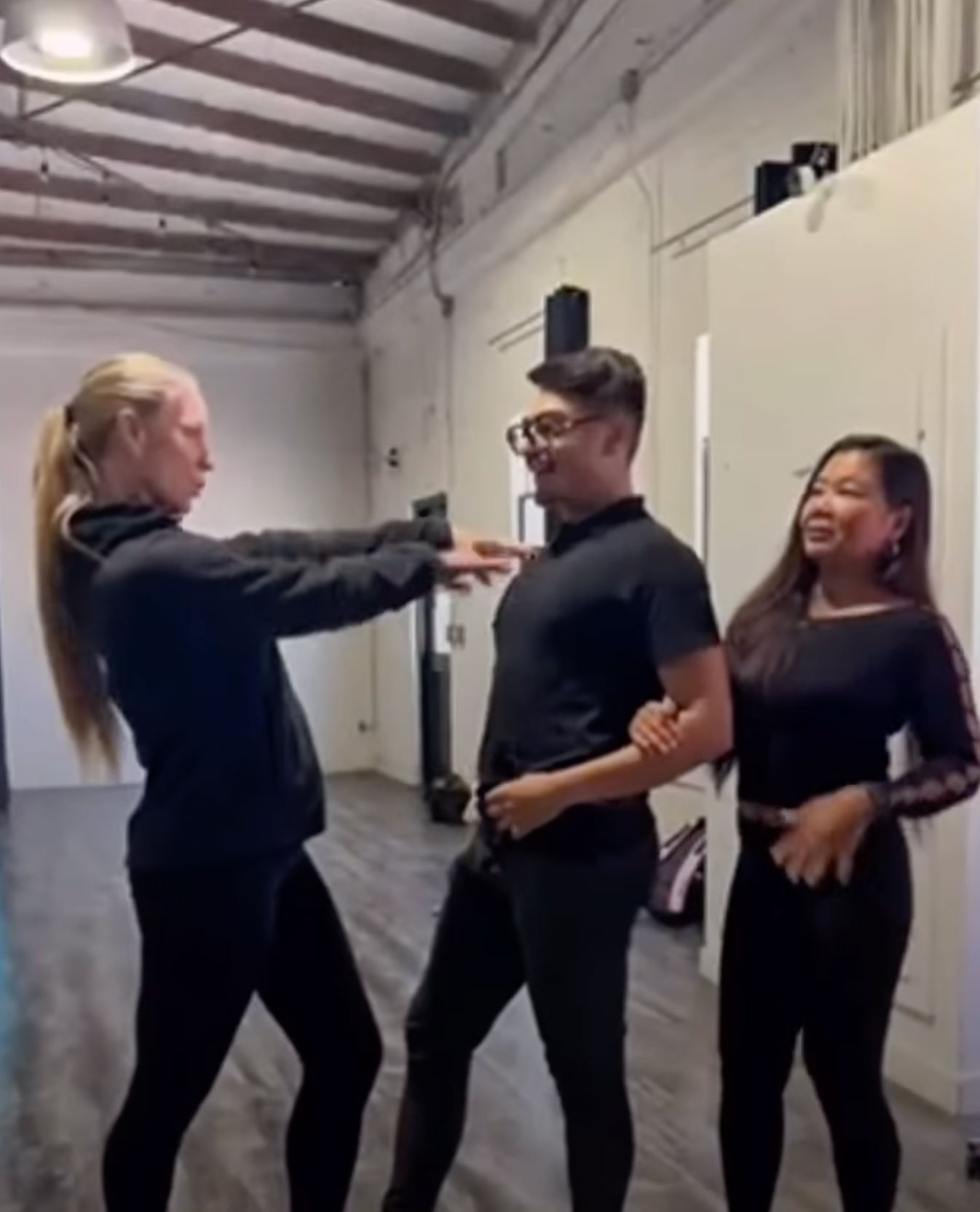 Models being coached